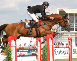 Mit Aragon Rouet wurde André Thieme im Großen Preis von Verden Vierter. Foto: Wego